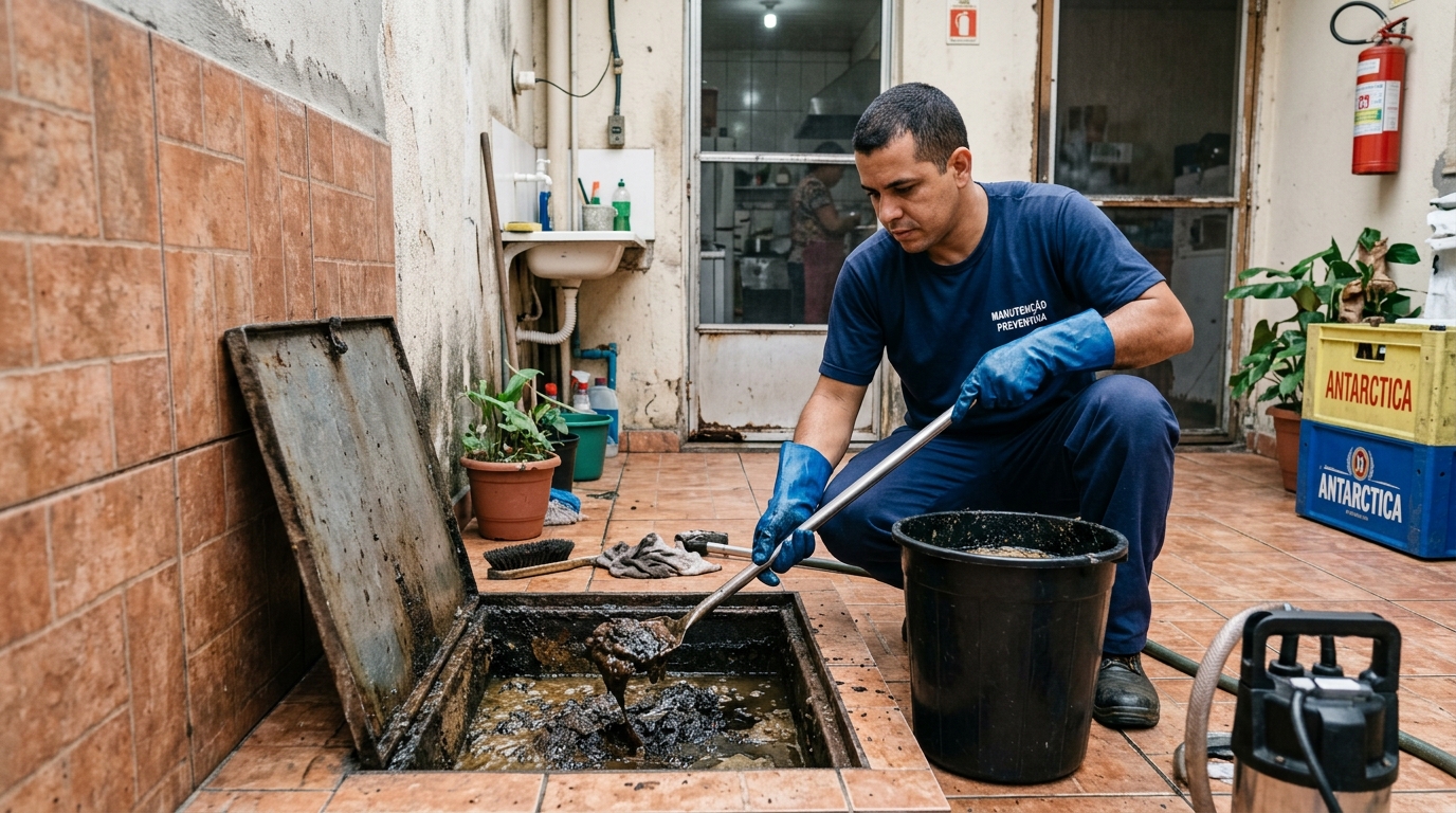 Limpeza de Caixa de Gordura perto de mim em Londrina‑PR